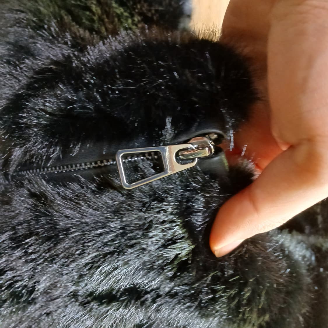 liobell 리오벨 퍼 자켓 케이프 밍크 후드 조끼 베스트 상품이미지6