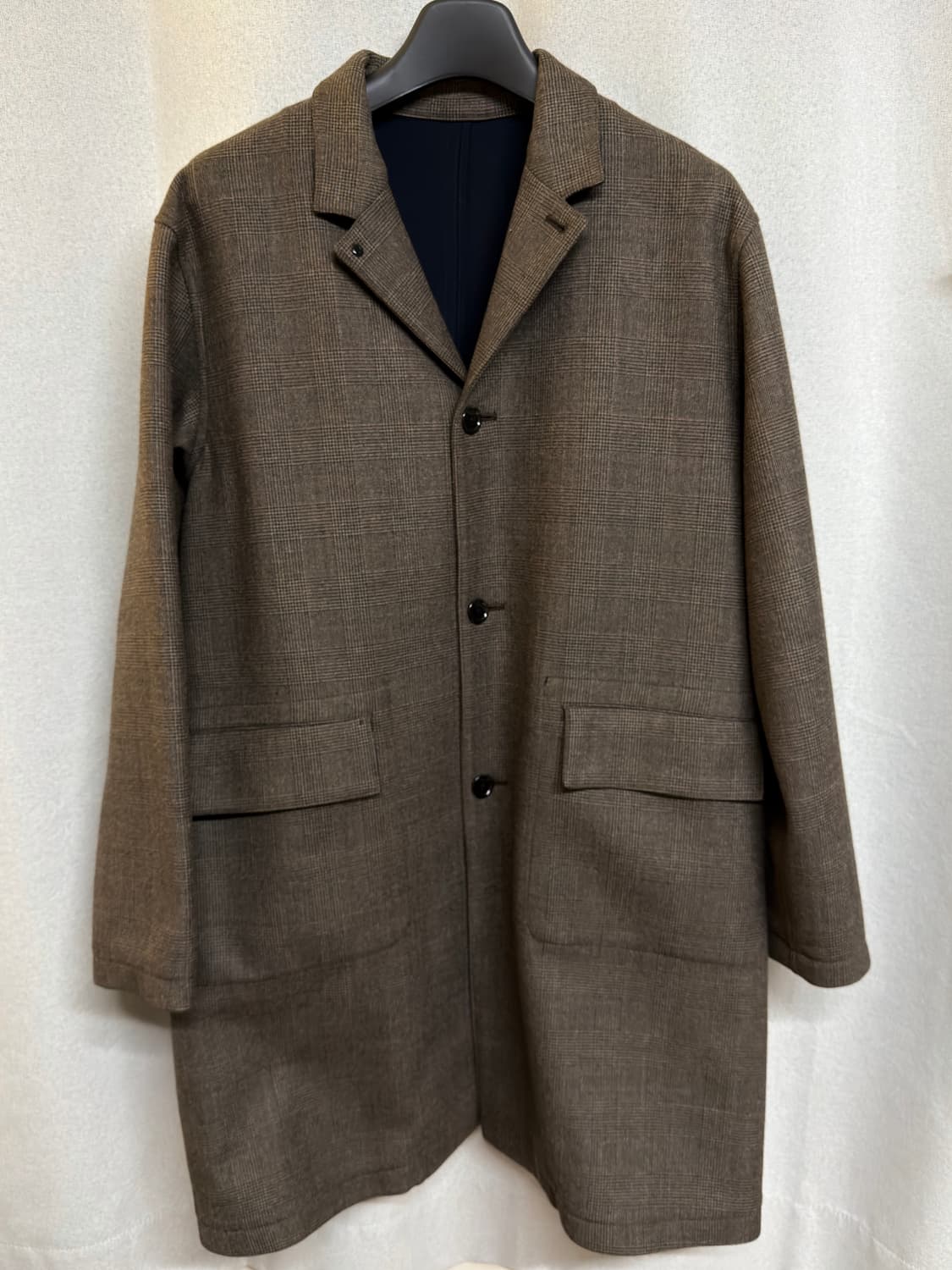 스틸바이핸드 브라운 글랜체크 코트 상품이미지1