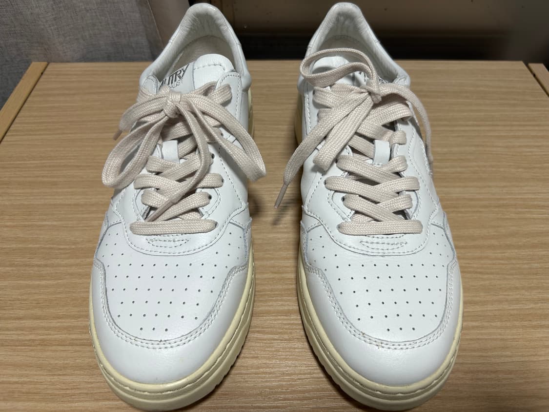 오트리 메달리스트 로우 레더 스니커즈 화이트 290mm 상품이미지4