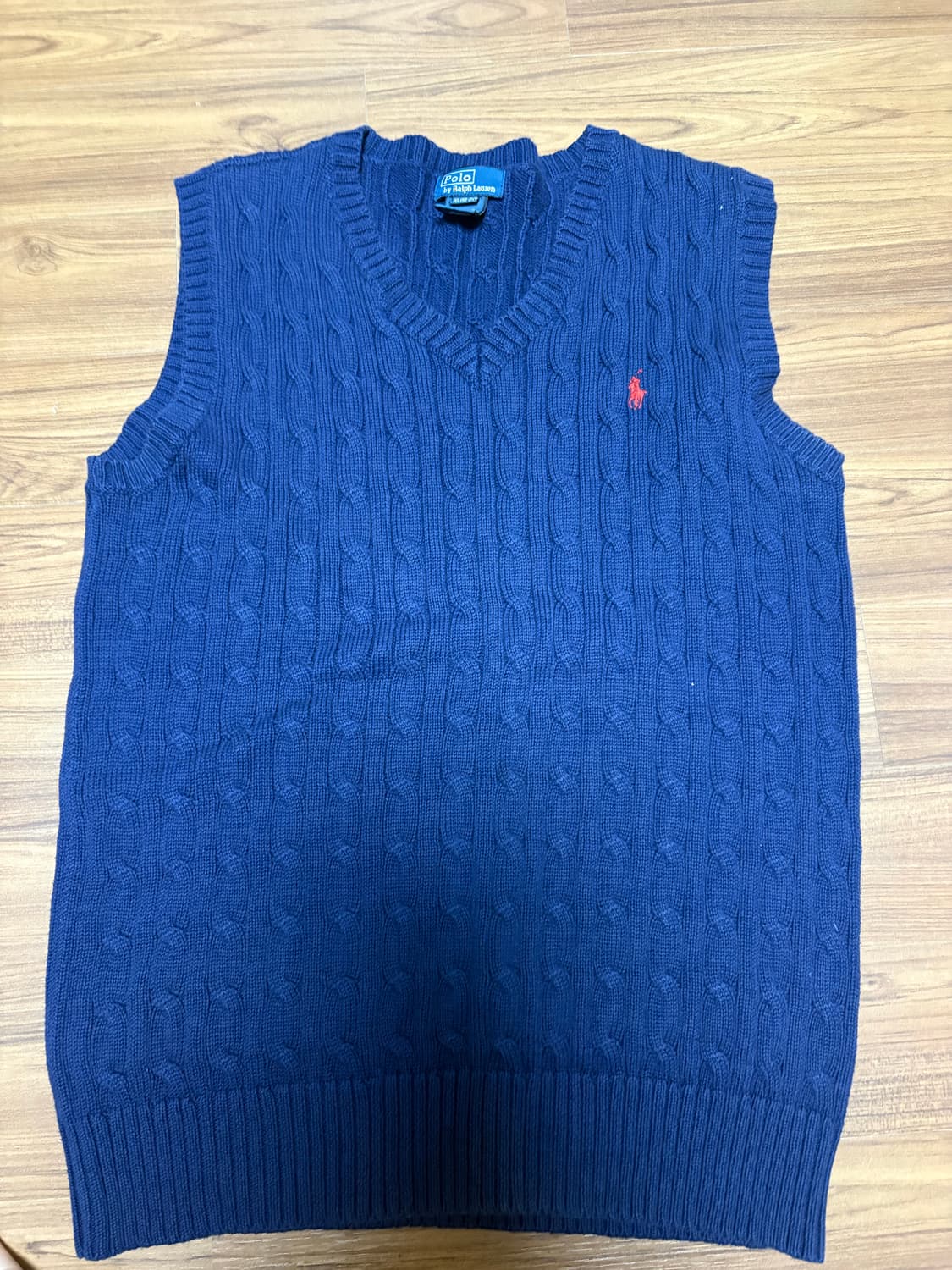 폴로 조끼 니트 XL 남녀 공용 상품이미지1