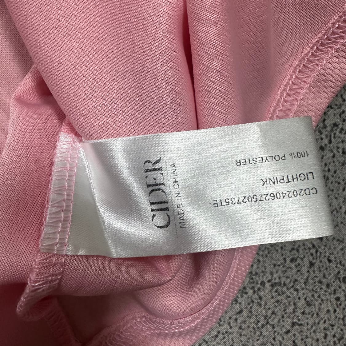 ✨ (바배) CIDER 월드와이드 핑크 오버핏 롱슬리브  상품이미지4