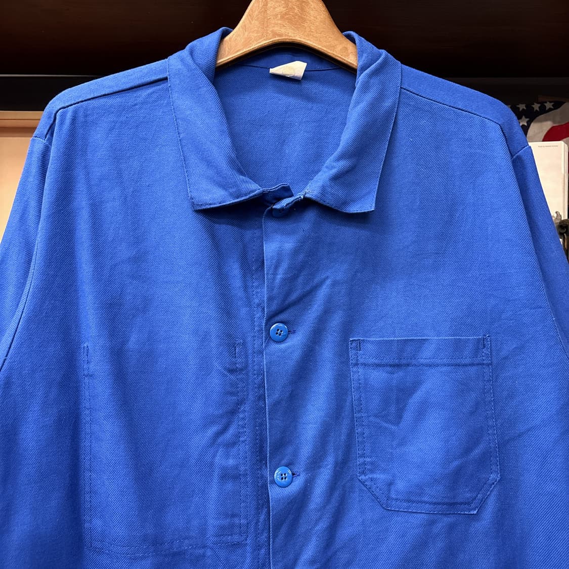 80~90s 리얼워크 엠브로이드 코튼트윌 프렌치워크자켓 N1300 상품이미지3