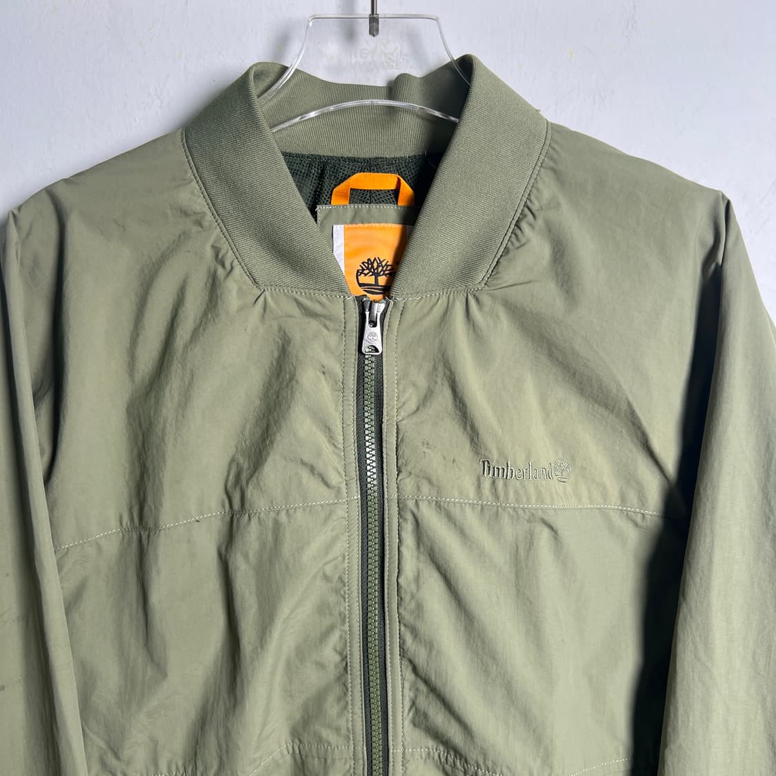 팀버랜드 카키 나일론 봄버 자켓 M 상품이미지4