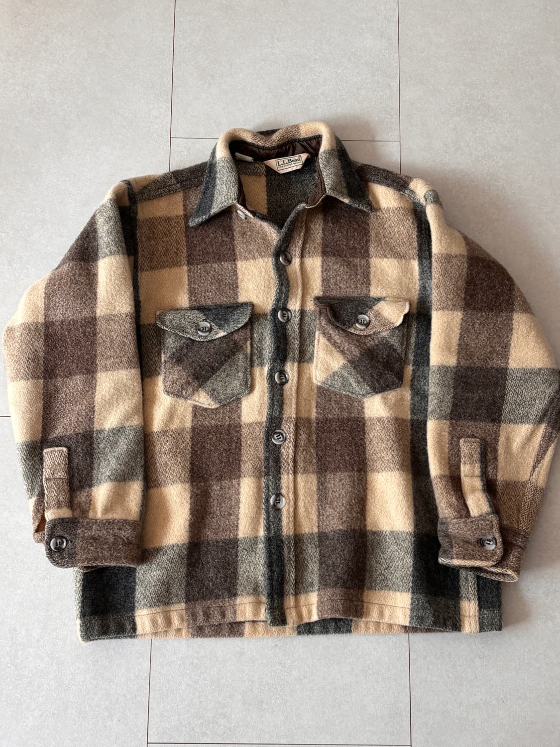 RRL 감성의 원본, 90s L.L.Bean 울 블랭킷 셔츠 상품이미지1