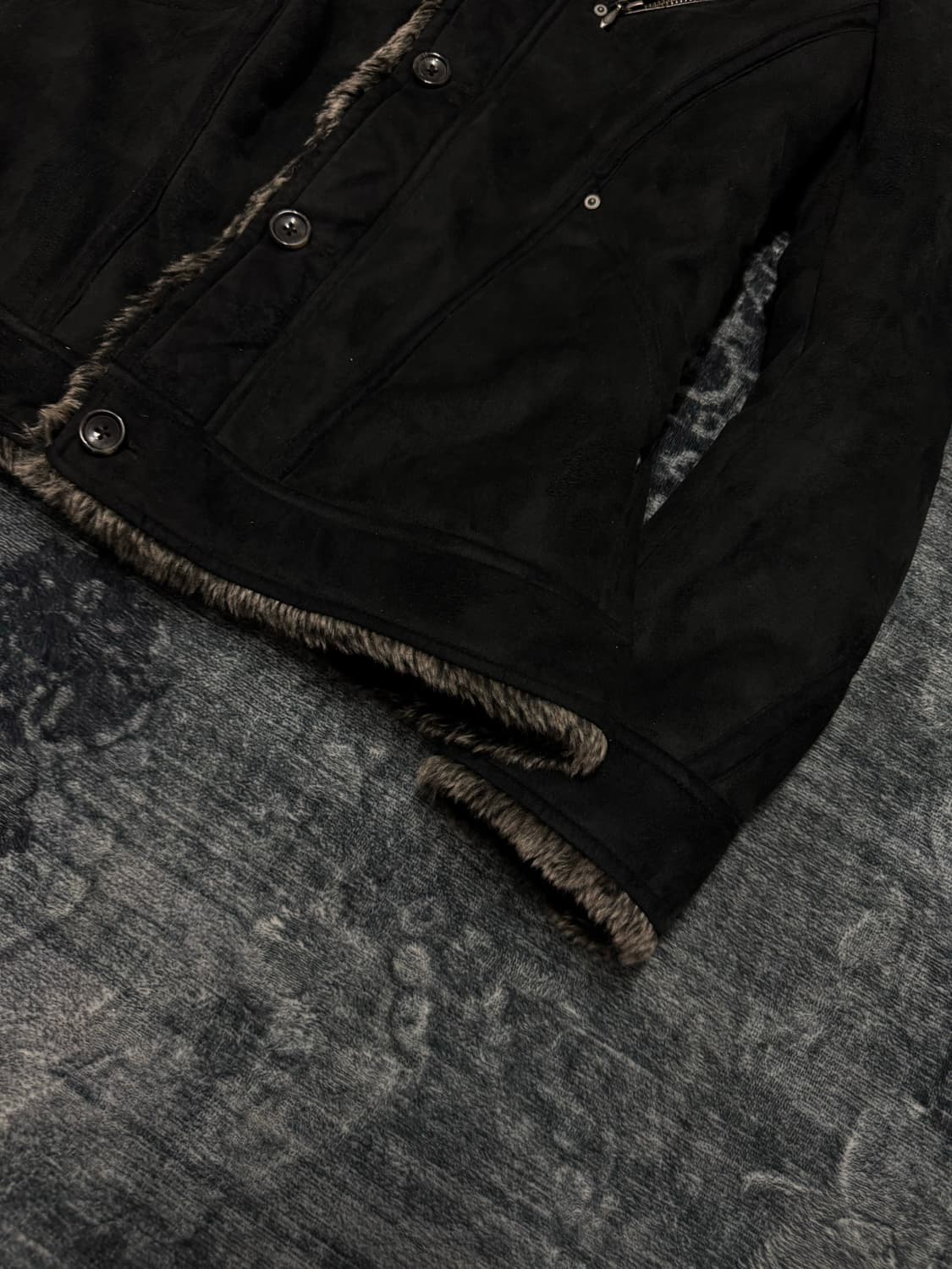 Nicole club for men trimming fur jacket 상품이미지5