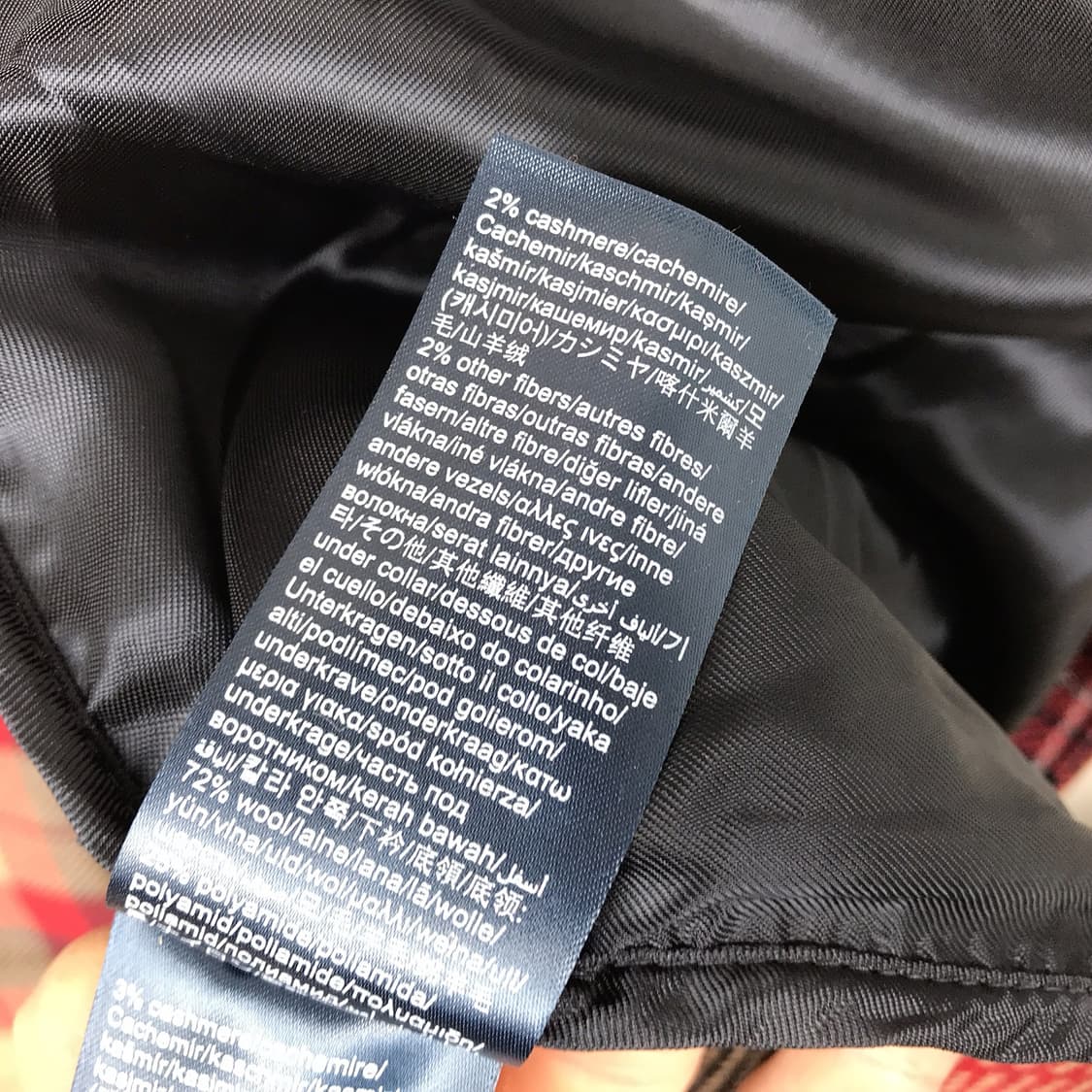 타미힐피거 아이콘 울 블렌드 체크코트 새상품 여성34 상품이미지7