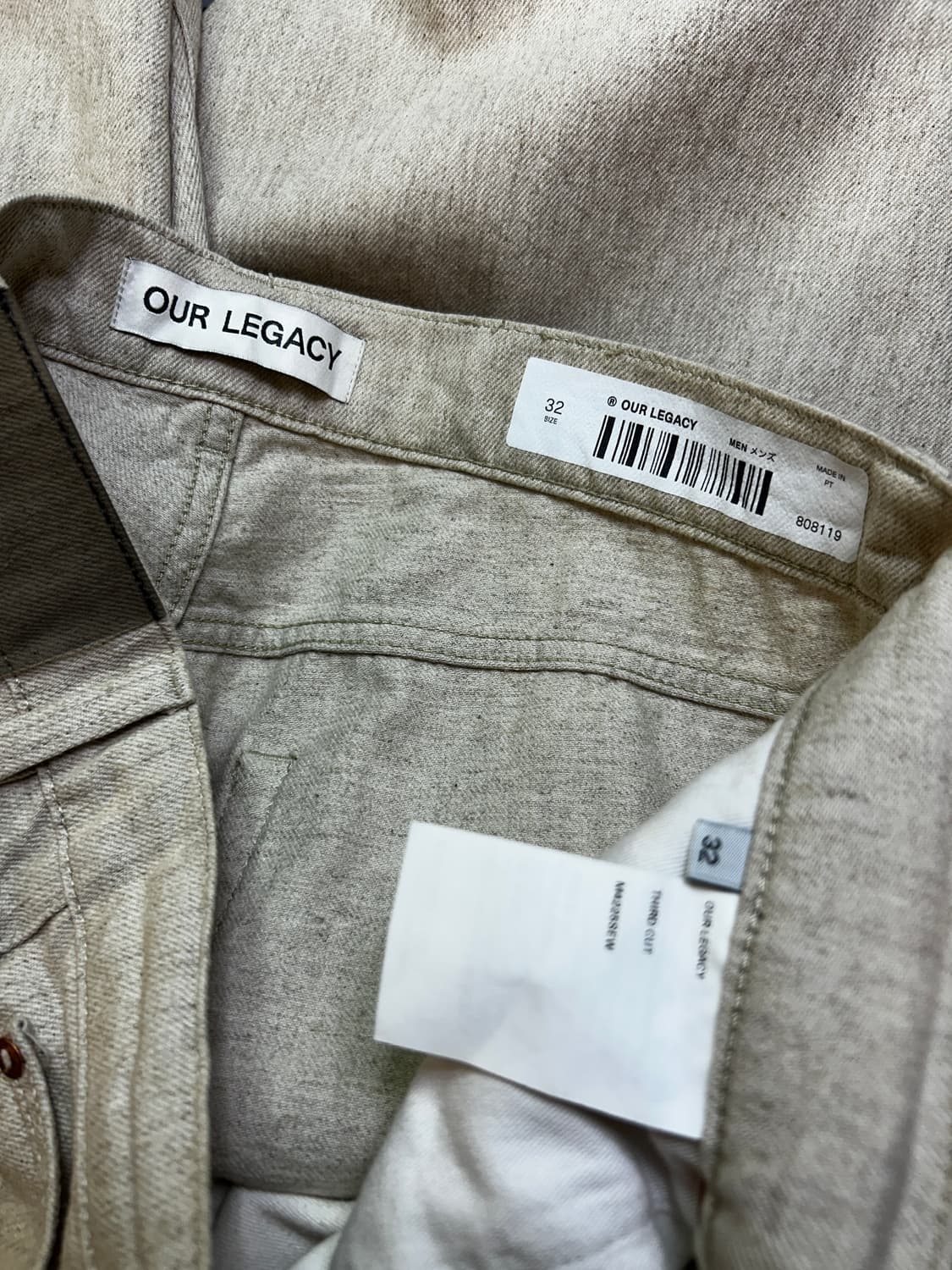 아워레가시 써드컷 슬래쉬 데님 팬츠 상품이미지5