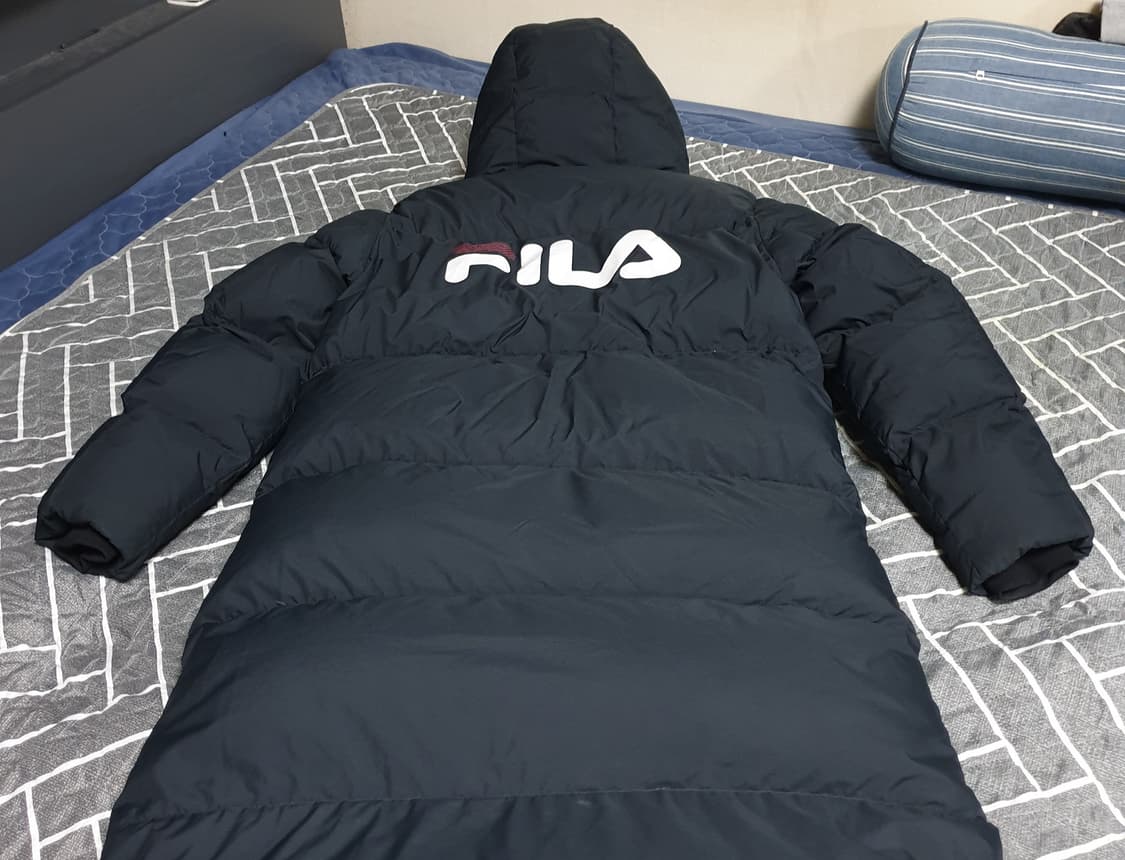한정판 FILAx우왁굳 시즌1차 알자르타카르센 구스다운 롱패딩 (M) 상품이미지7