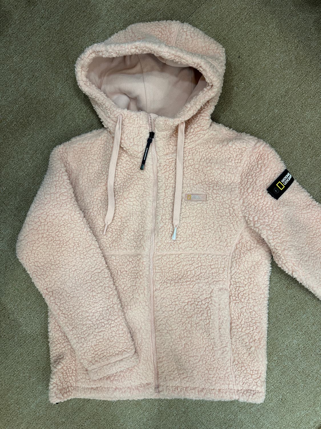 내셔널지오그래픽 뽀글이 후리스 핑크 상품이미지1