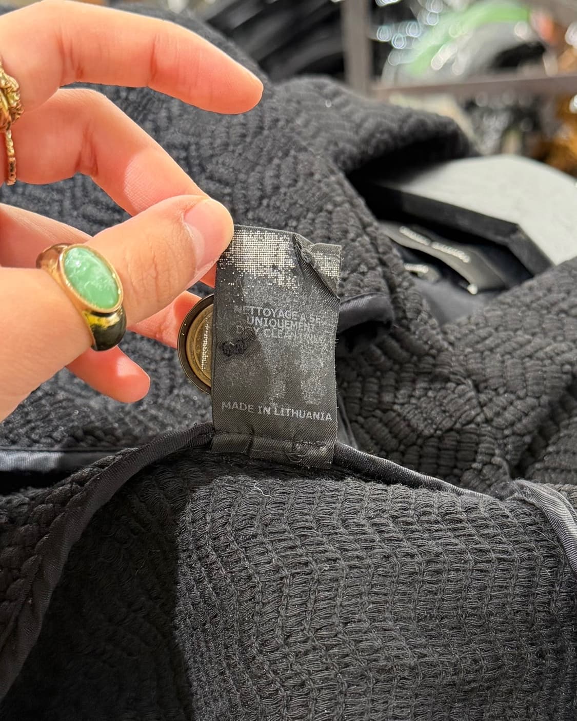 이자벨 마랑 블랙 트위드 오버사이즈 코트 상품이미지10