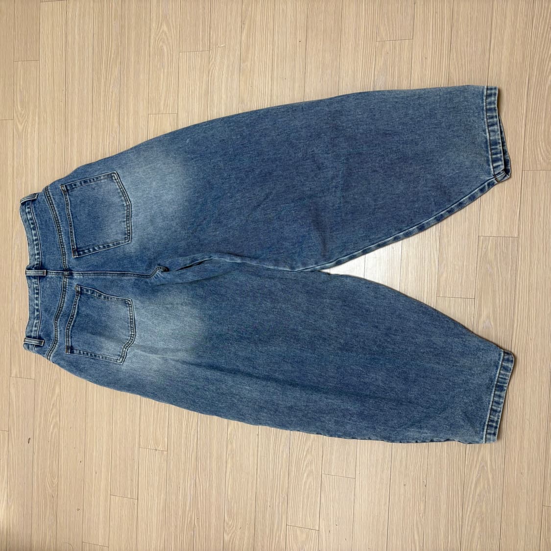 낫포너드 extra wide balloon pants 딥블루 L 상품이미지2