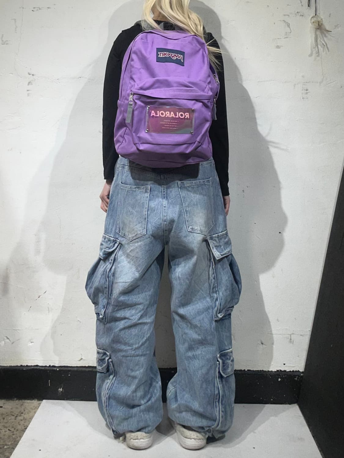 잔스포츠 x 로라로라 콜라보 하이틴 연보라 백팩 책가방 상품이미지3