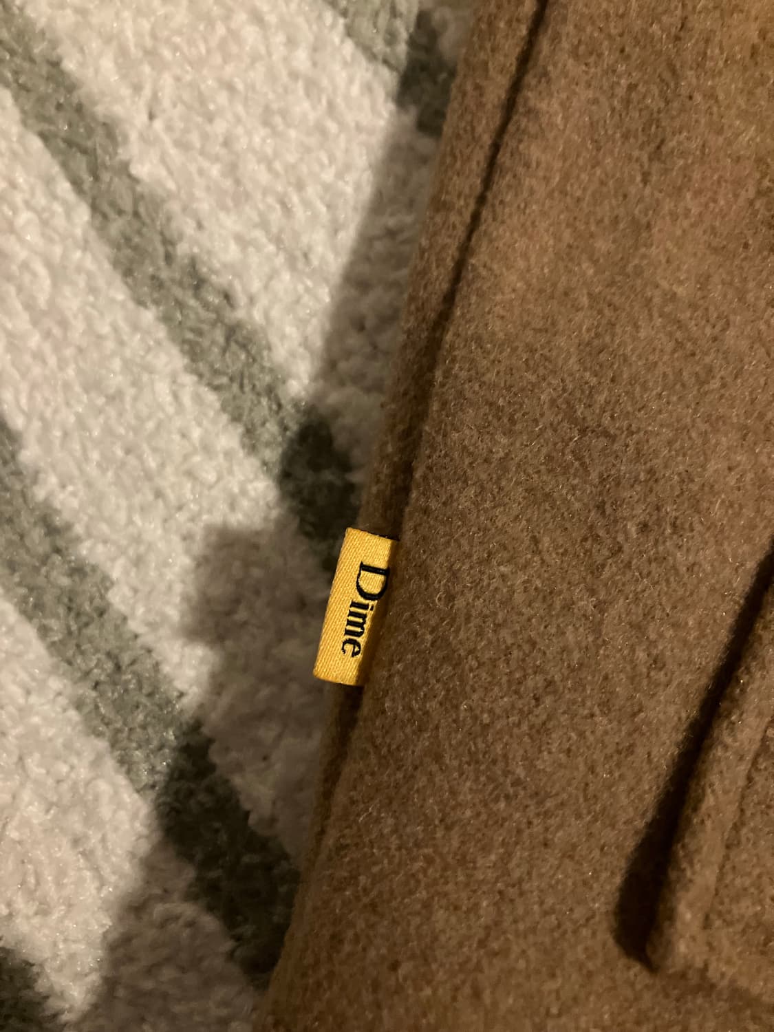 Dime 다임 스케이트보드 울 보머 자켓 탄 XL 상품이미지9