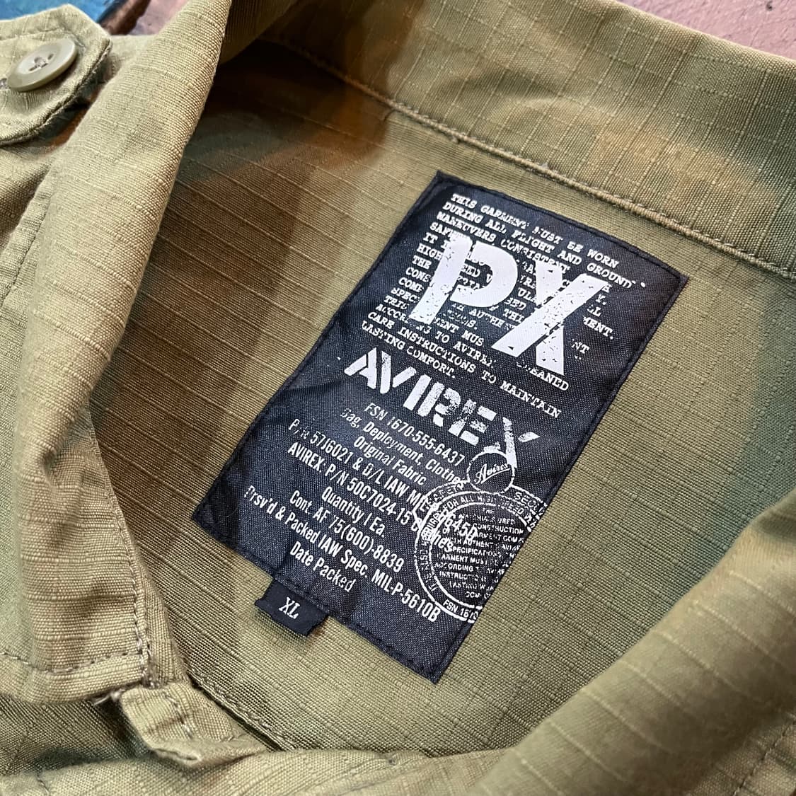 아비렉스 밀리터리 퍼티그 셔츠 자켓 상품이미지5