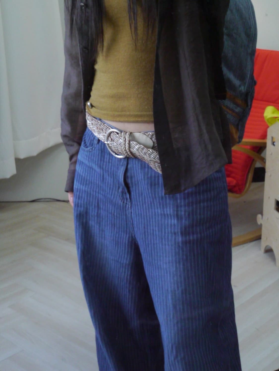 [UNTITLED] twist silver leather belt 상품이미지2