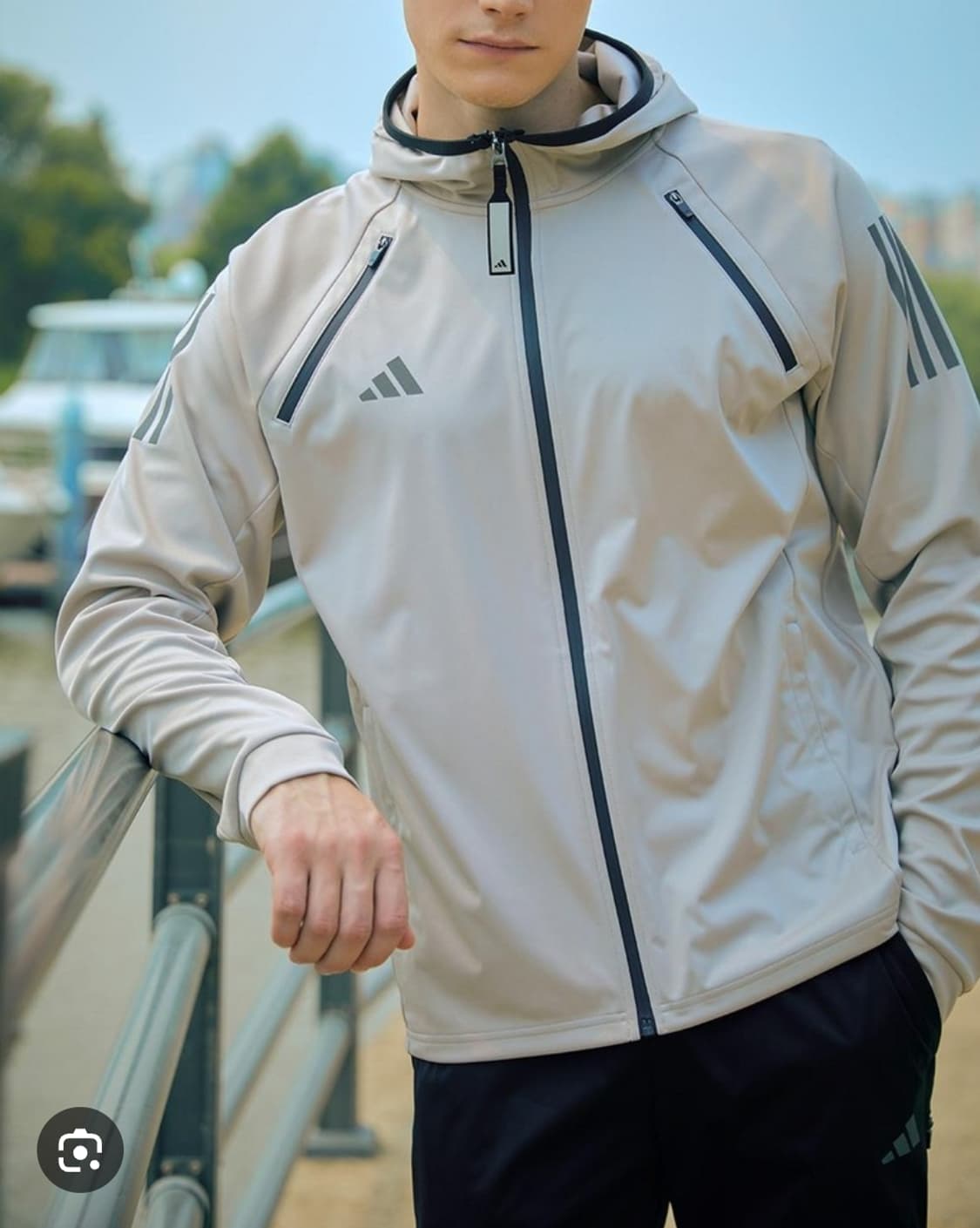 1회착) 아디다스 컴뱃 하이드로 3.0 트랙 집업 수트 L (100) 상품이미지4