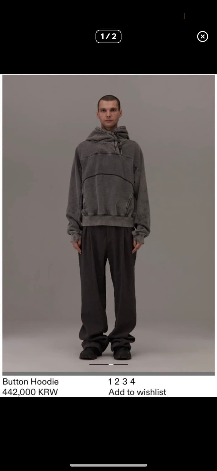 구매)혜인서 버튼 후드 상품이미지1