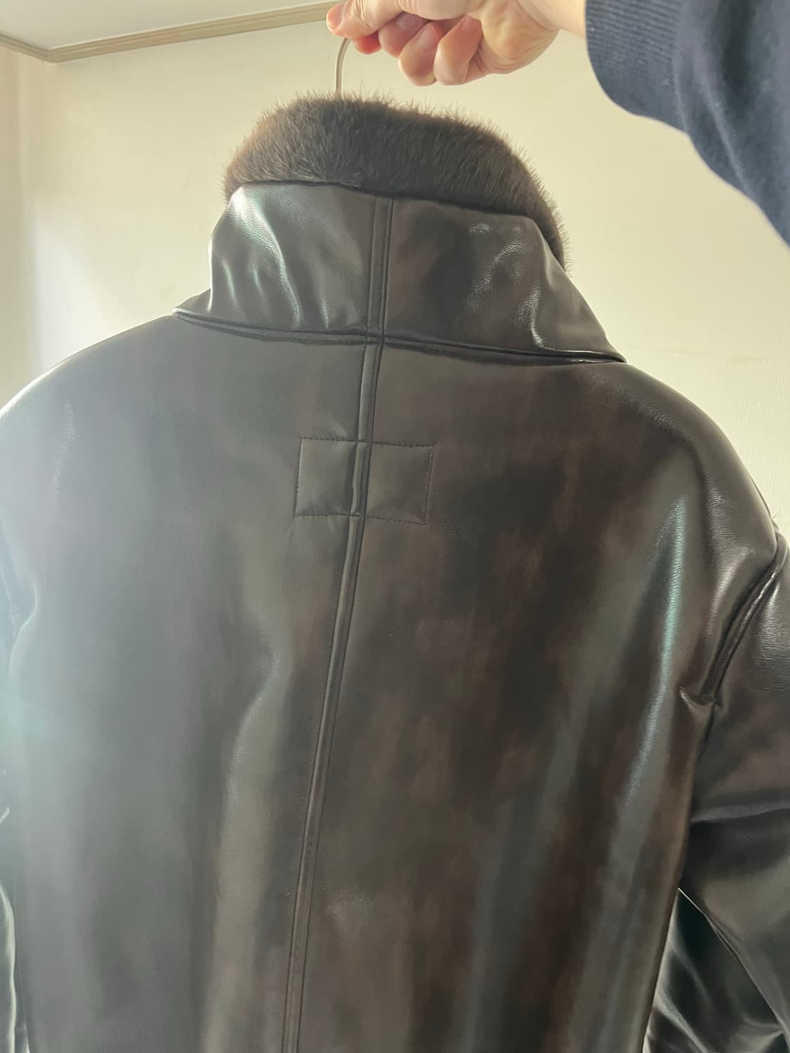 배드블러드 바이퍼 시어링 무스탕 워시드브라운 m 상품이미지7