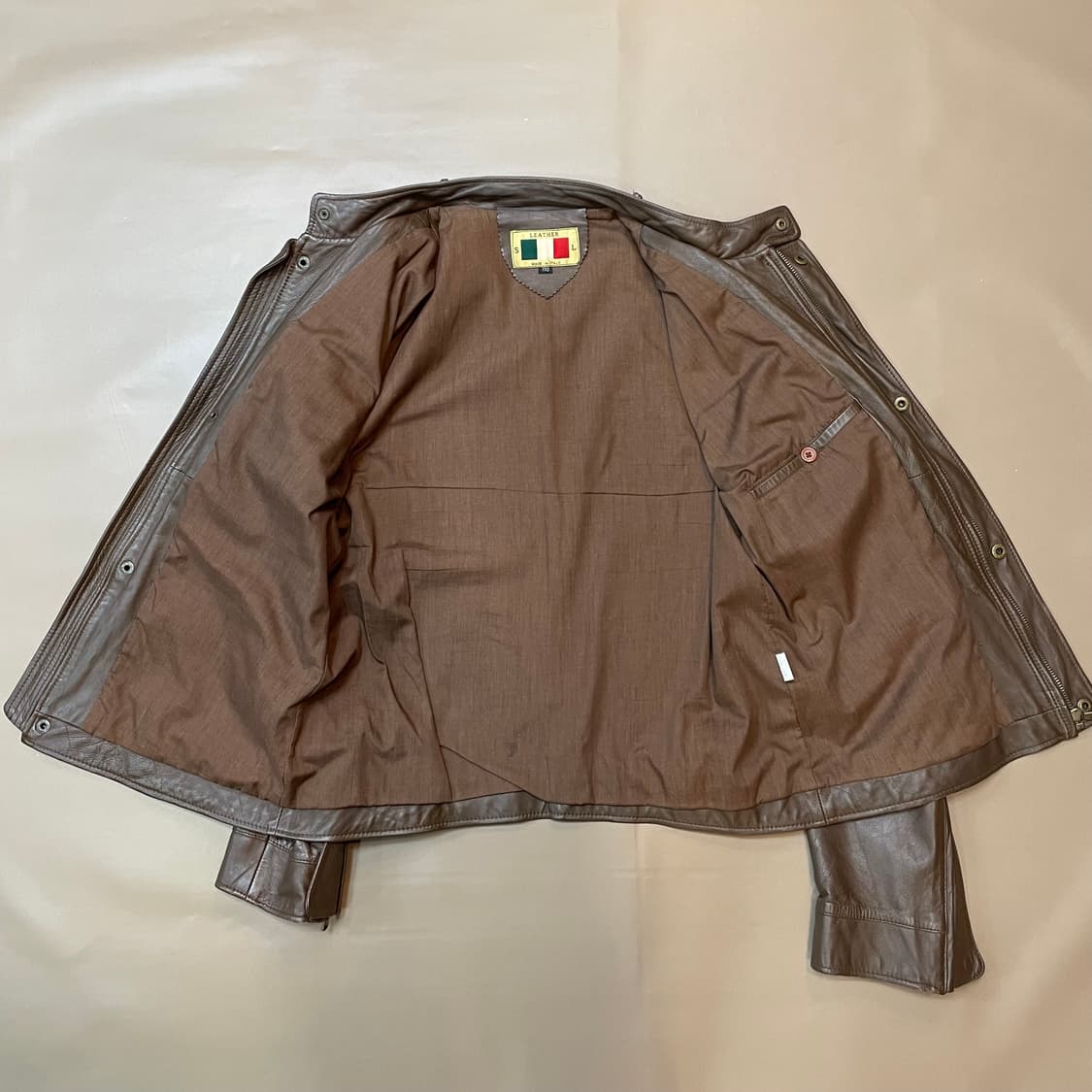 이태리 브라운 차리나카라 양가죽자켓(110) 상품이미지5