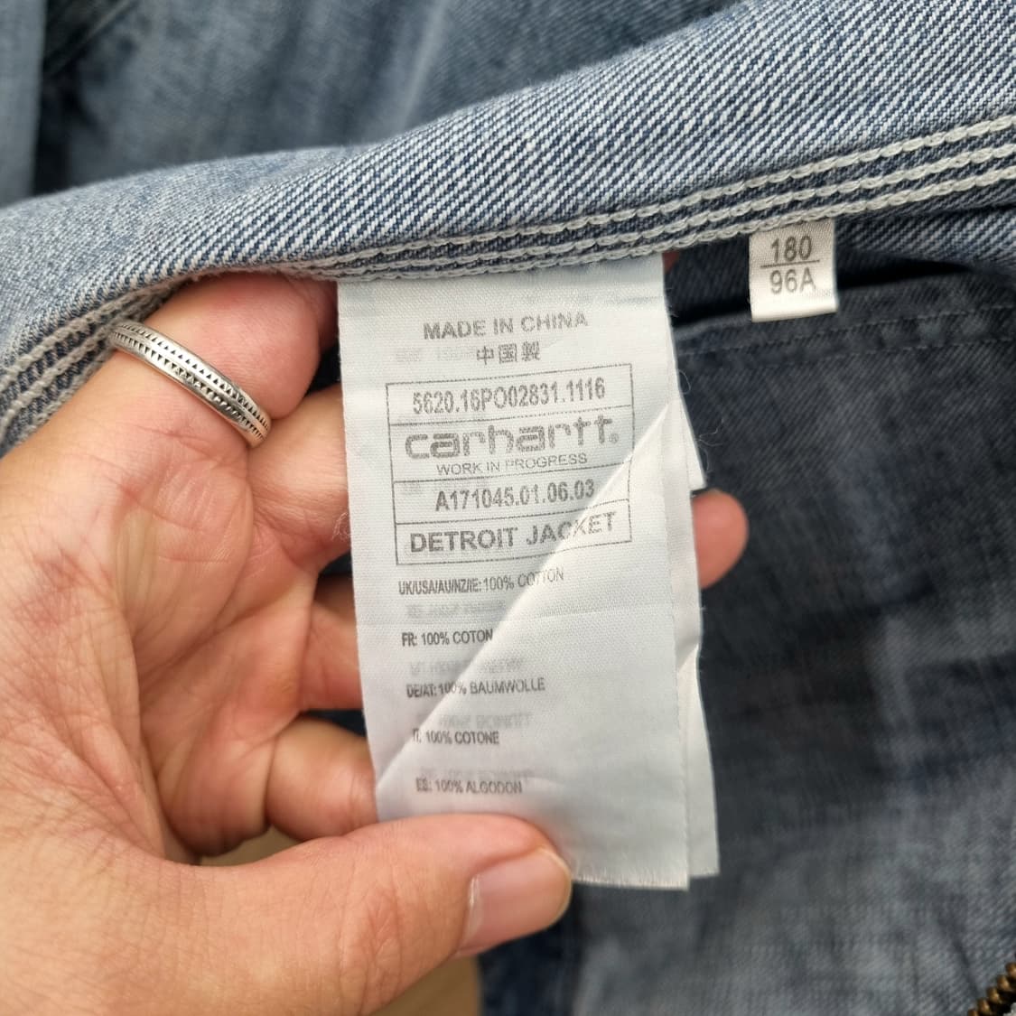 칼하트 WIP 디트로이트 데님 자켓 상품이미지3