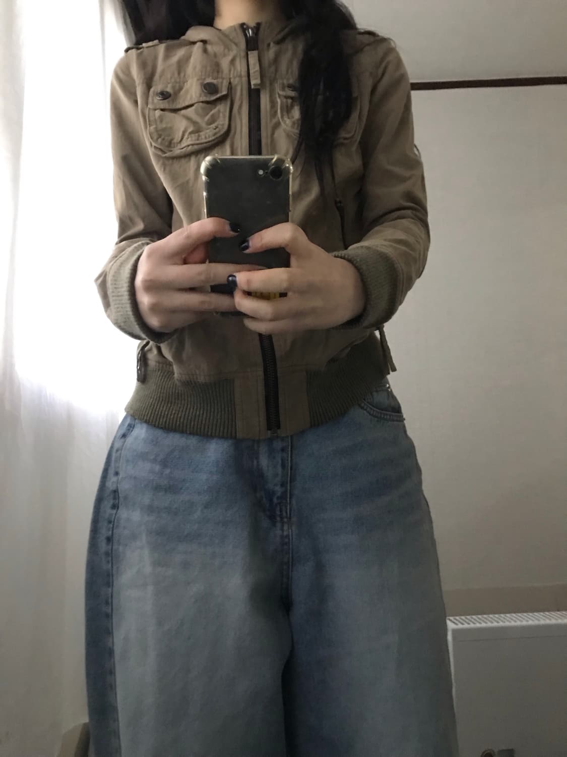 일본빈티지 베이지 후드자켓 상품이미지6