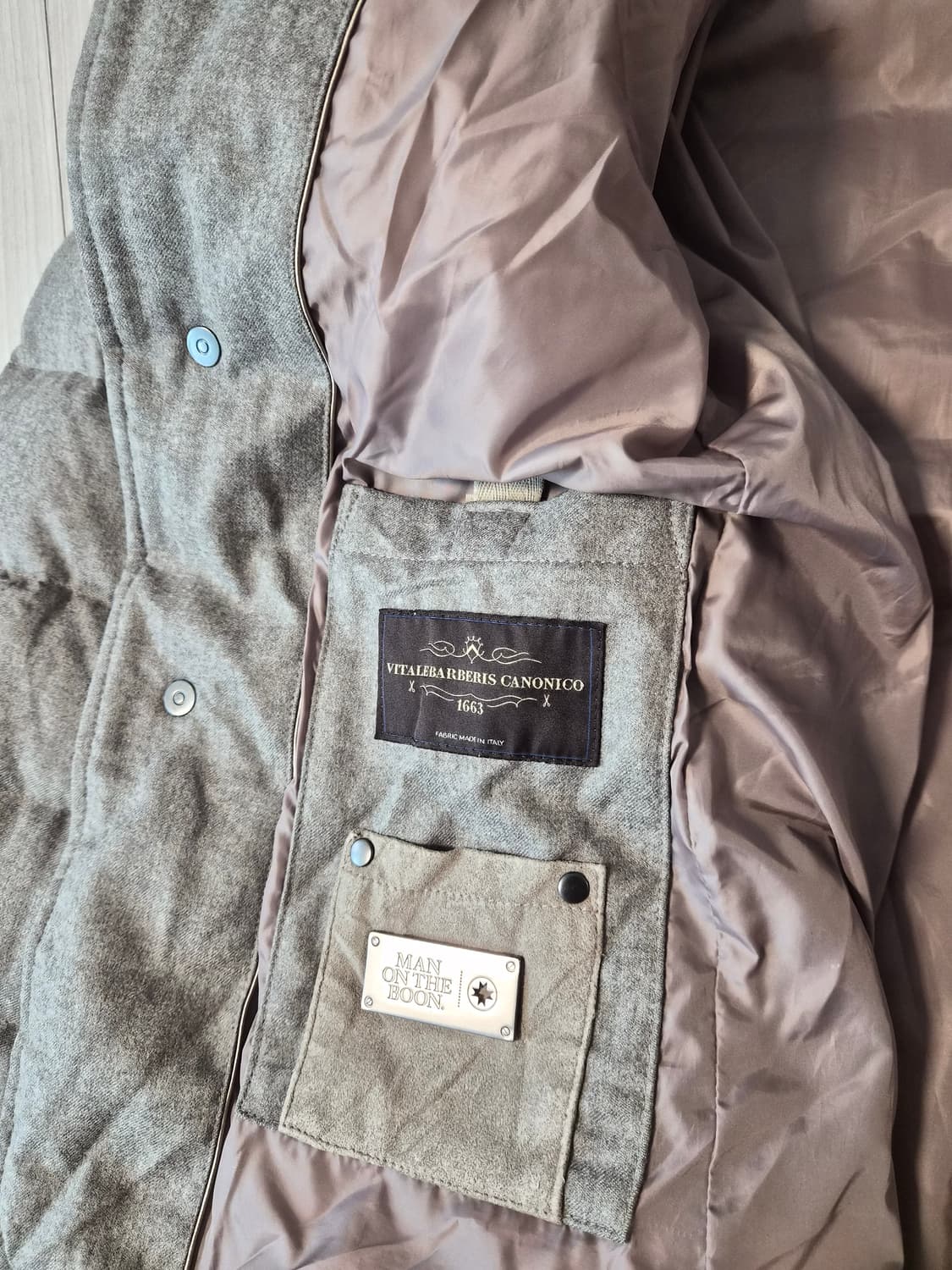 맨온더분(MOTB) 이탈리아 까노니코 원단 구스다운 블레이저 (48사이즈 상품이미지4