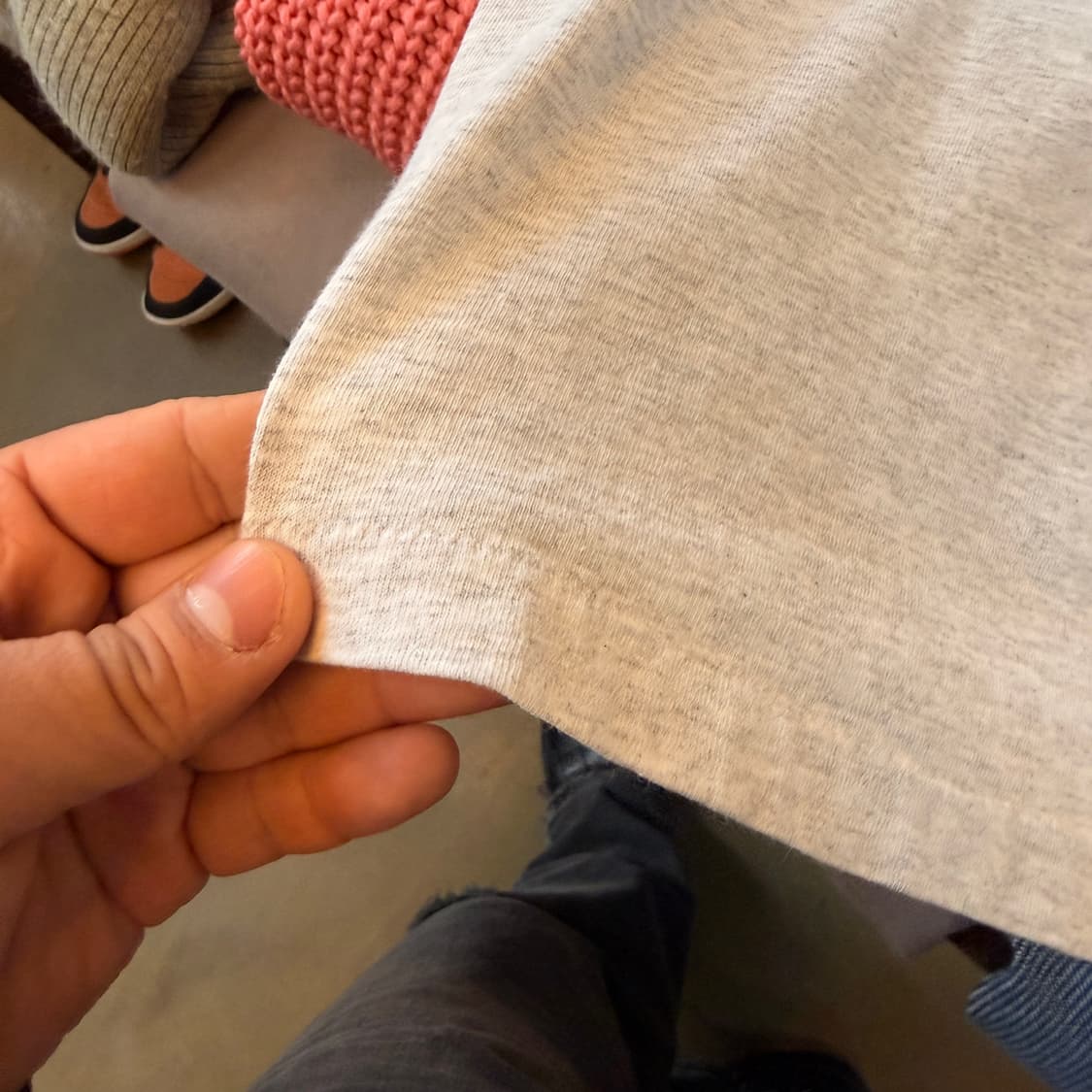 90S USA 미국스포츠 링거티 멜란지 XL 상품이미지5