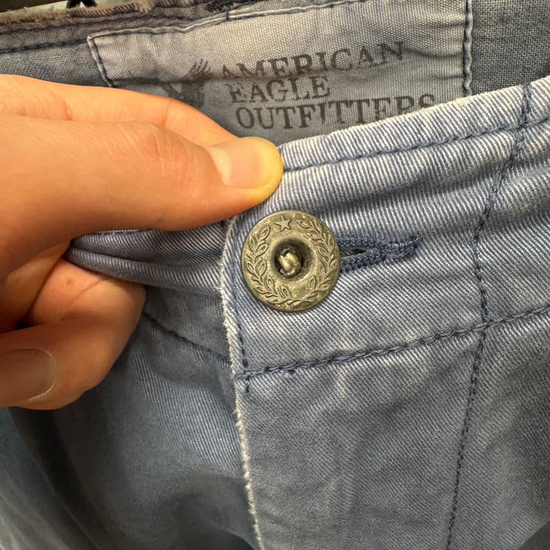 아메리칸 이글 카고 반바지 후면 포켓 독수리 포인트 블루 상품이미지5