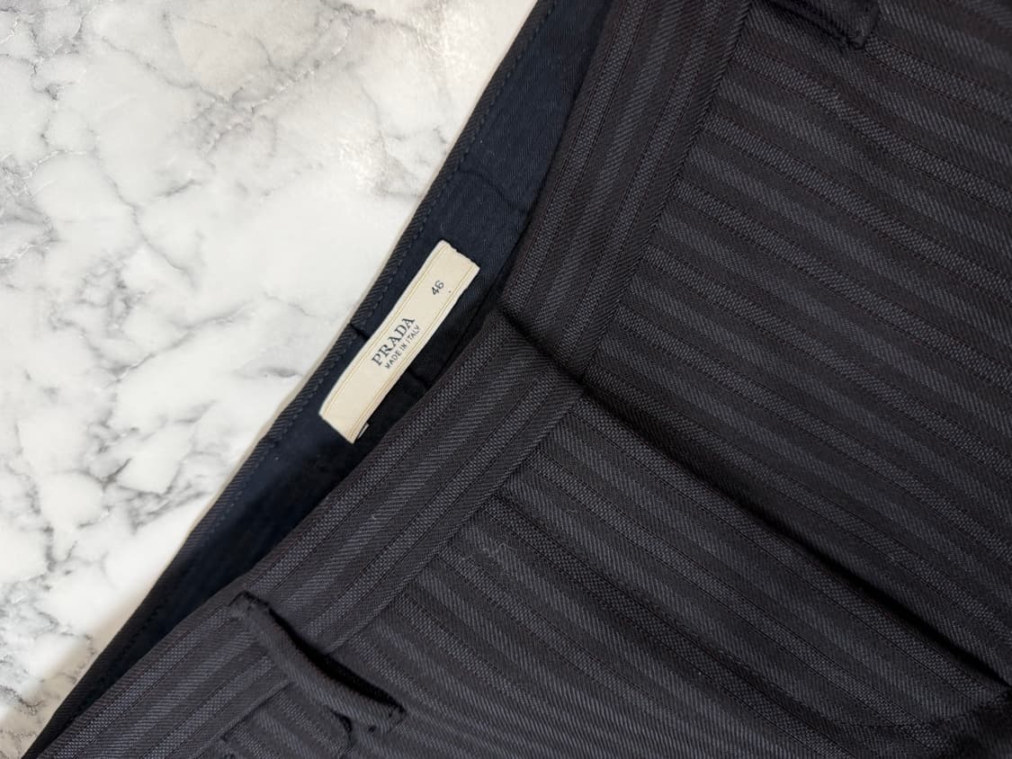 프라다 스트라이프 트라우저 46사이즈 상품이미지1