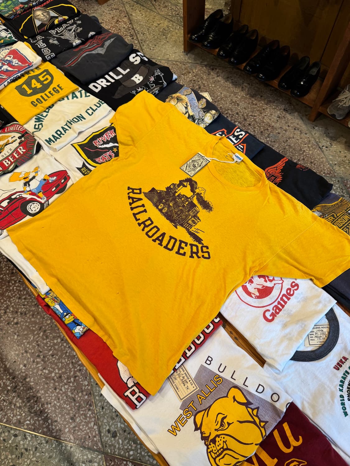 80s 챔피온 RAILROADERS 티셔츠 (XL) 상품이미지2