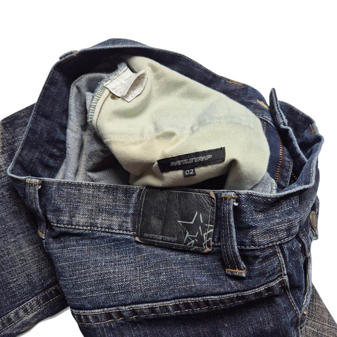 [32] JPN rattle trap 빈티지 세미부츠컷 데님팬츠 상품이미지8