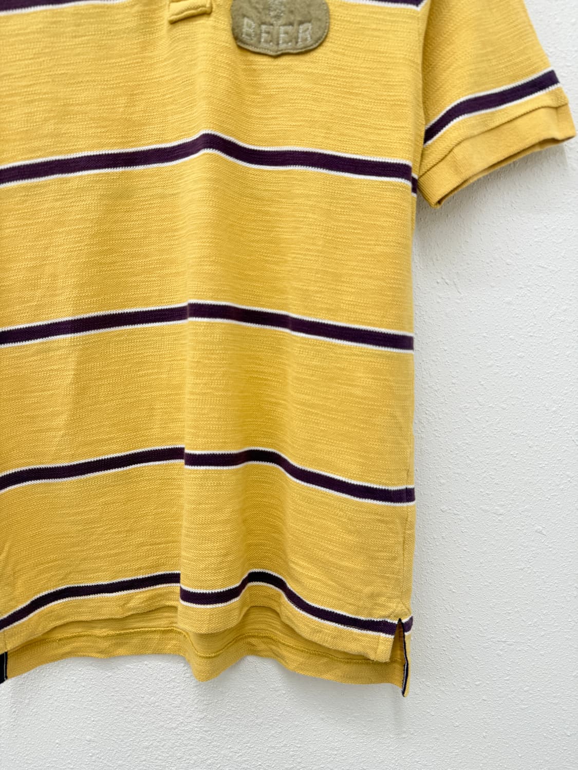 밀워키 빈티지 패치 스트라이프 반팔 카라티 상품이미지5