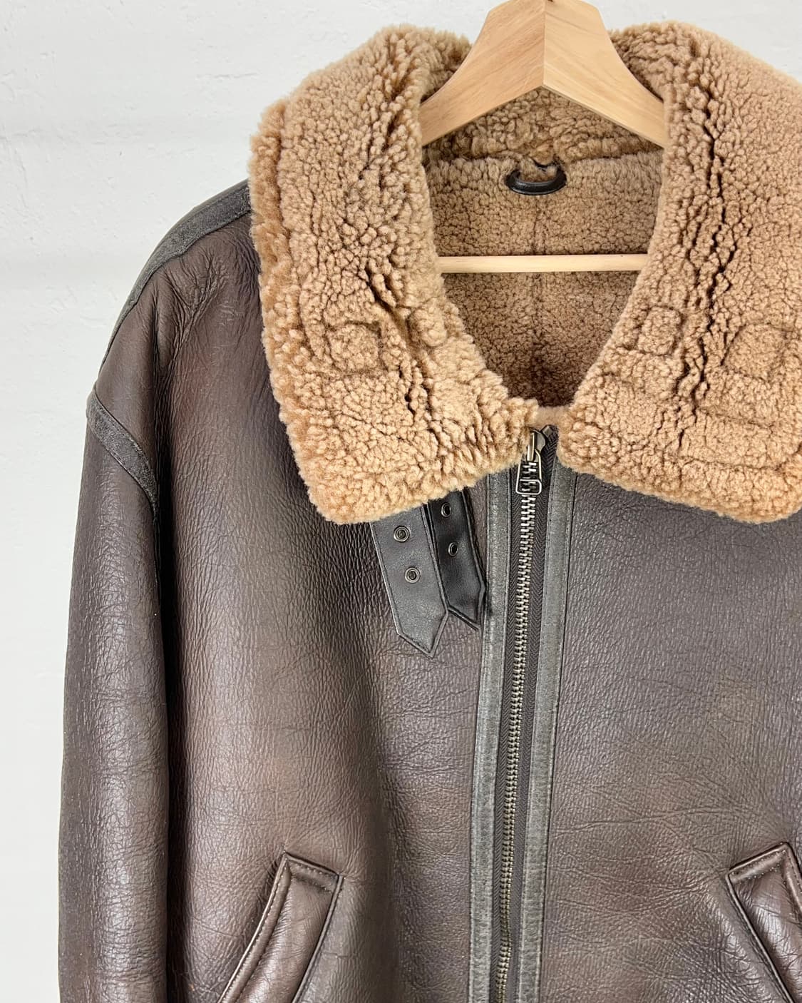 스투시 90s 부틀렉 b-3 쉽 레더 자켓 상품이미지3