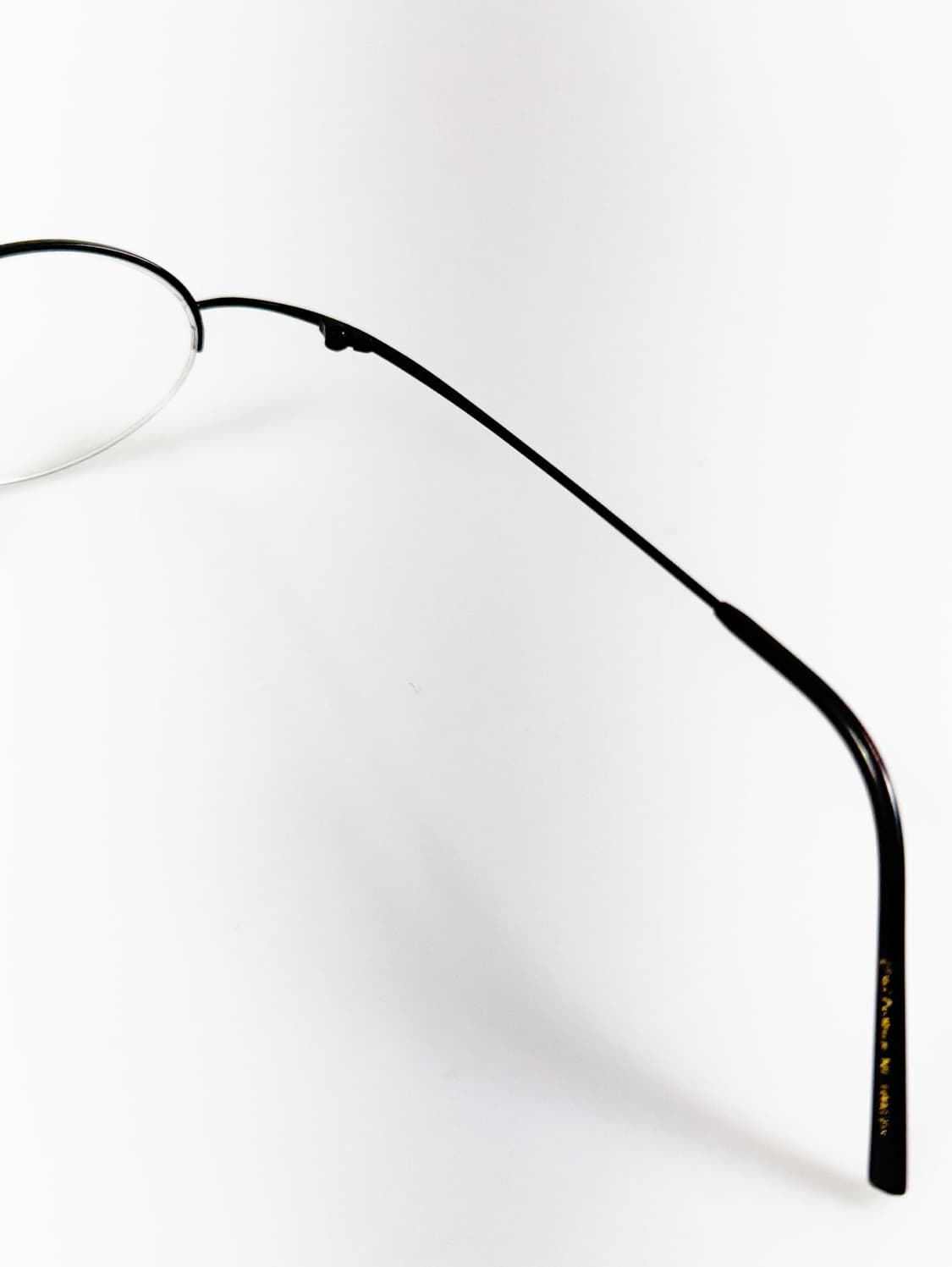 EPILOGUE 블랙 오벌 슬림 반무테 메탈 빈티지 안경 상품이미지6