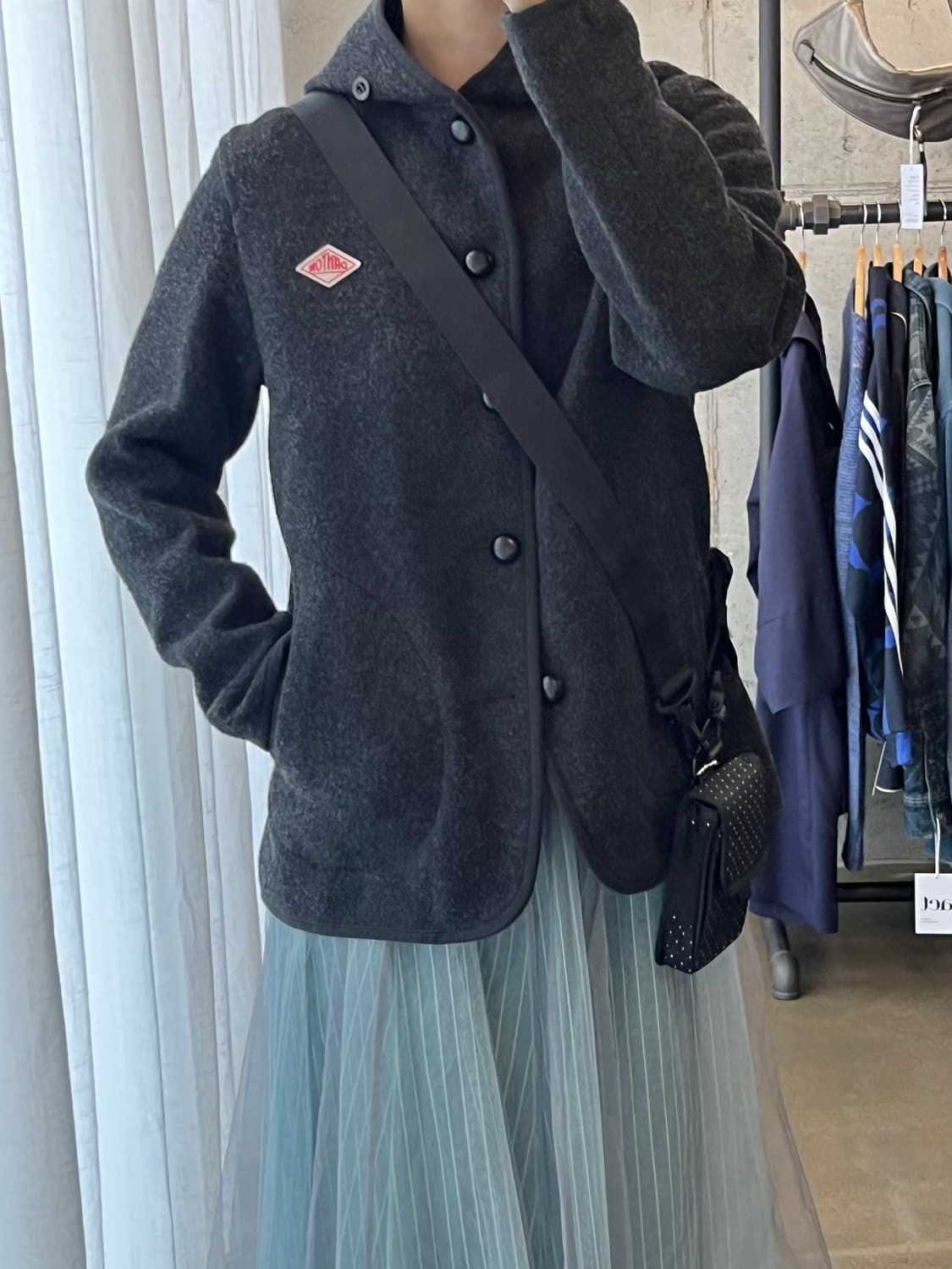 DANTON 단톤 울 숏코트 다크그레이 38 상품이미지5