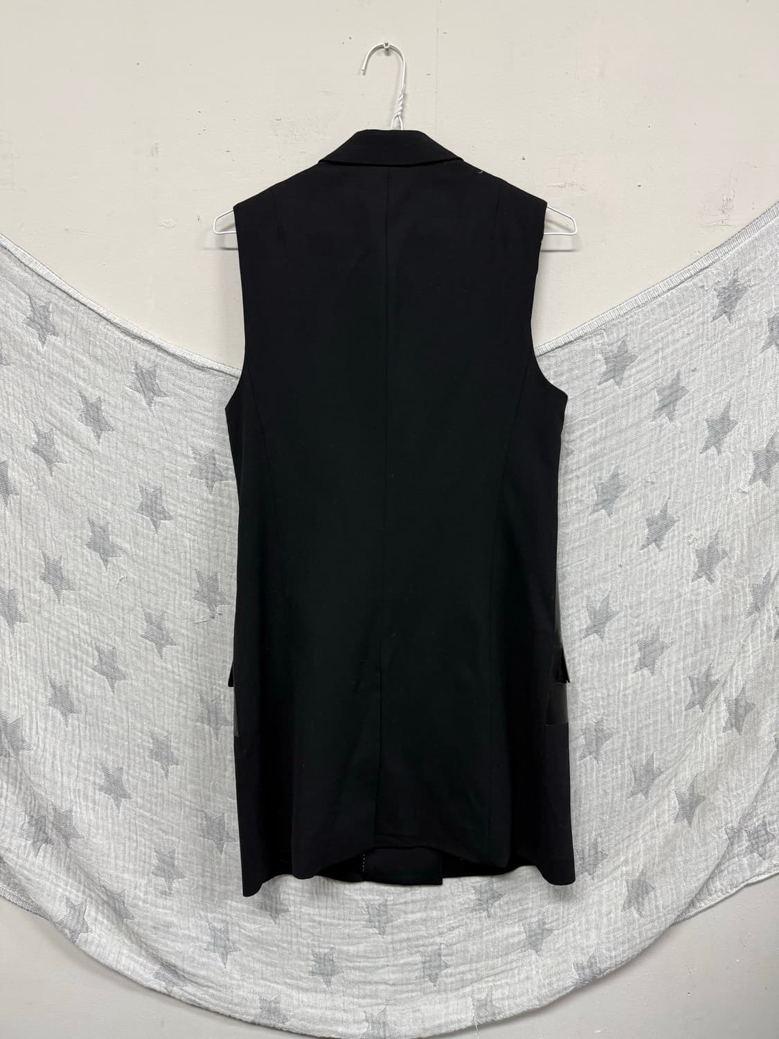 닐바렛 가죽 더블 기믹 슬리브리스 코트 상품이미지2