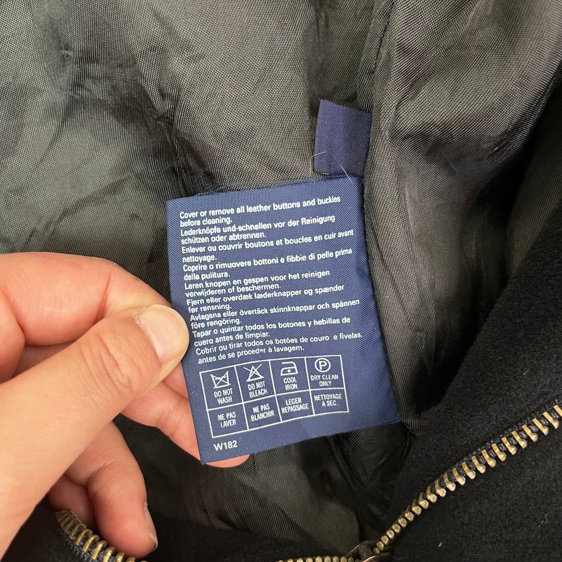 100 버버리 90s 울 블루종 자켓 상품이미지6