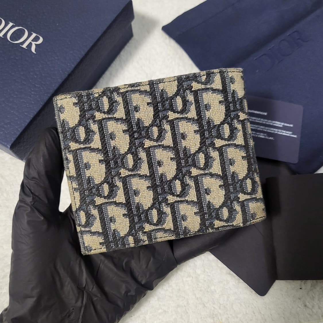 [풀구성] 디올 오블리크 자카드 반지갑 상품이미지3