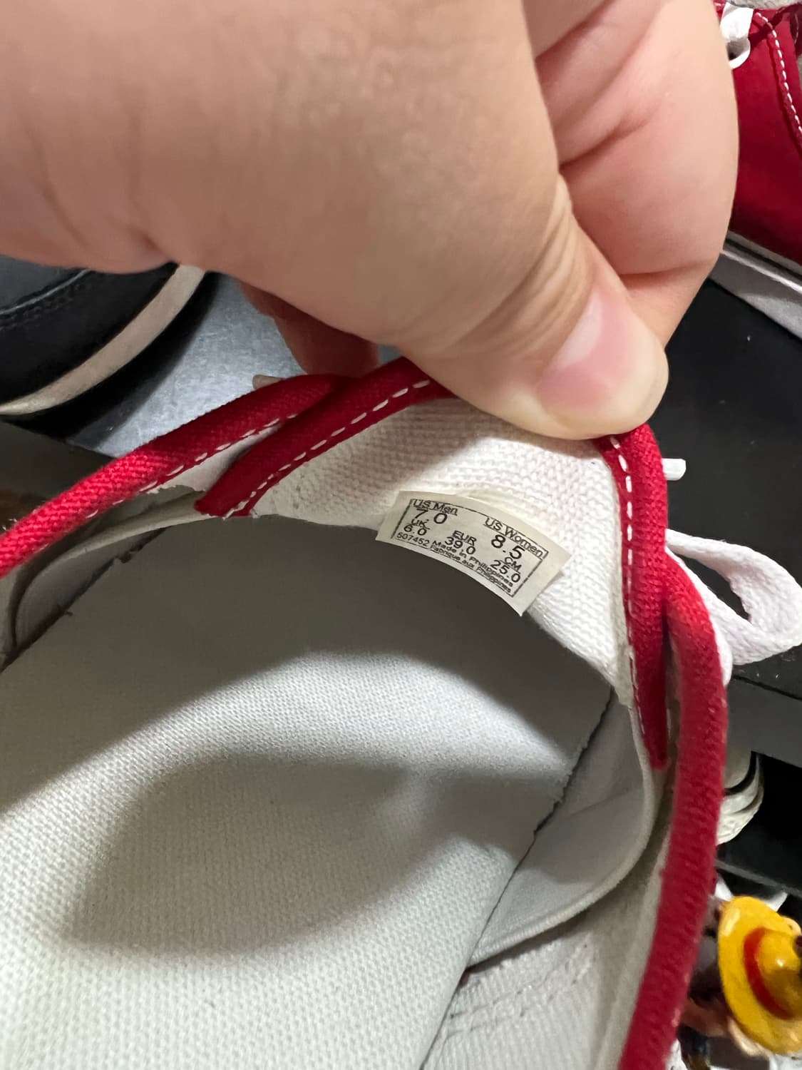 반스 어센틱 뮬 - 레이싱 레드:트루 화이트 상품이미지8