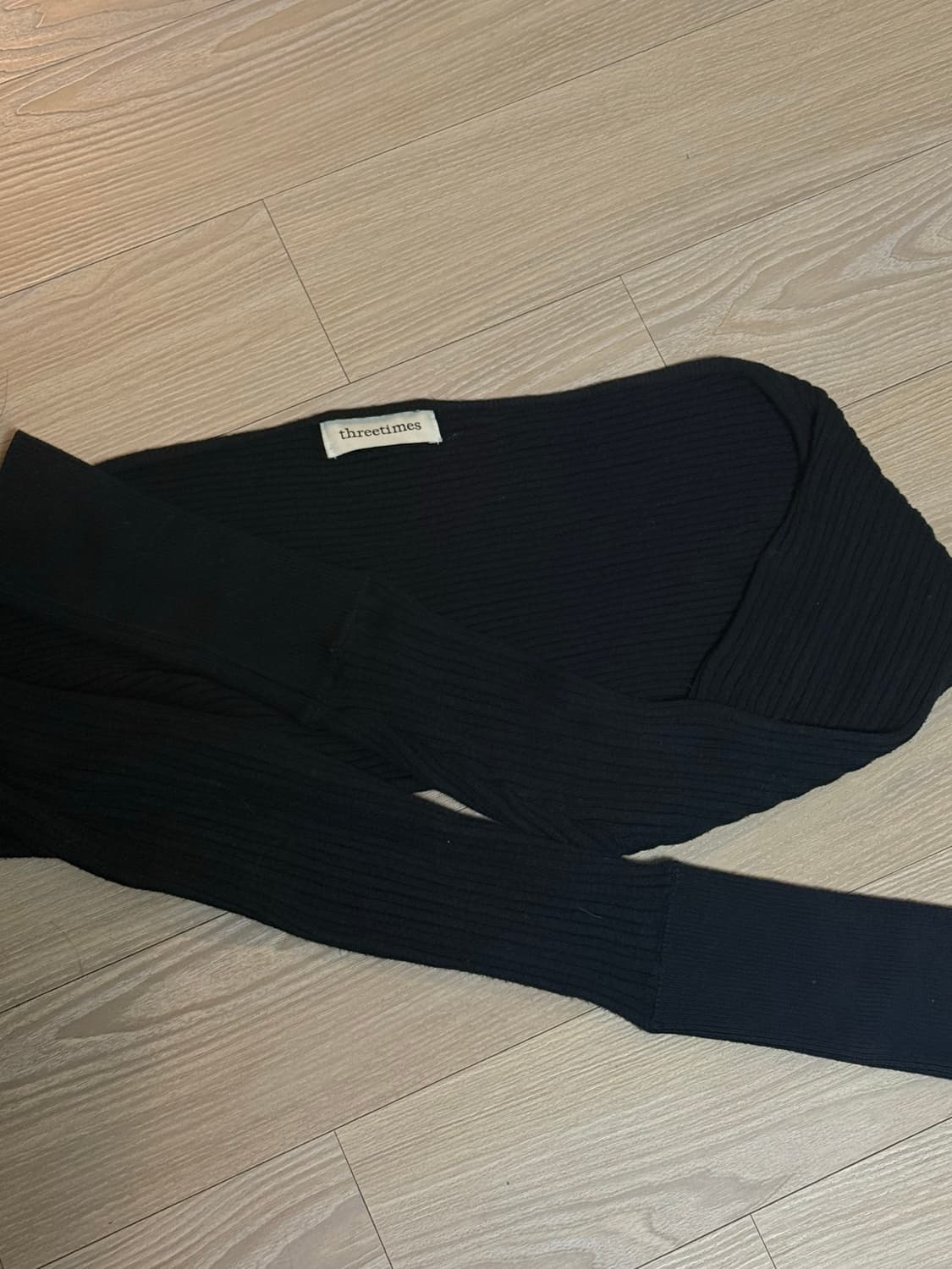 쓰리타임즈 골지 볼레로 상품이미지2