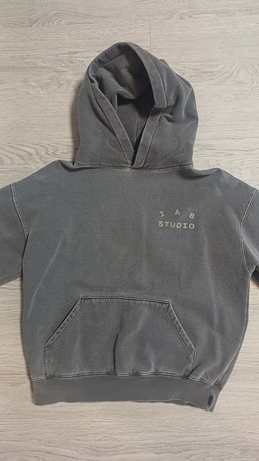 아이앱 스튜디오 피그먼트 후드 블랙 M 상품이미지2