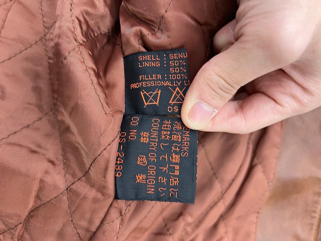 인디언 모터사이클 탠 카우레더 퀼팅 싱글 라이더 자켓 상품이미지9