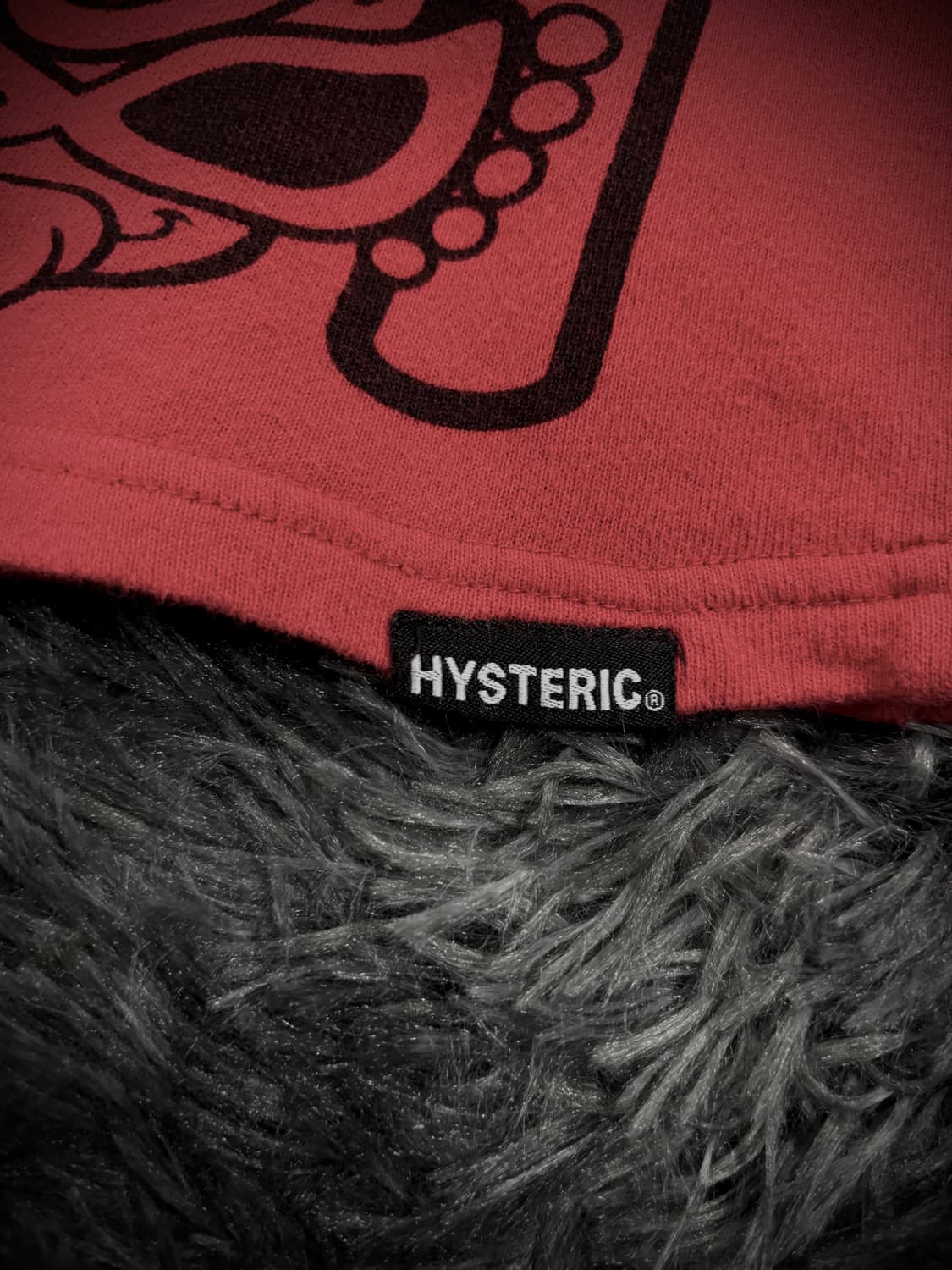 Hysteric Mini 레드 그래픽 티셔츠 상품이미지5