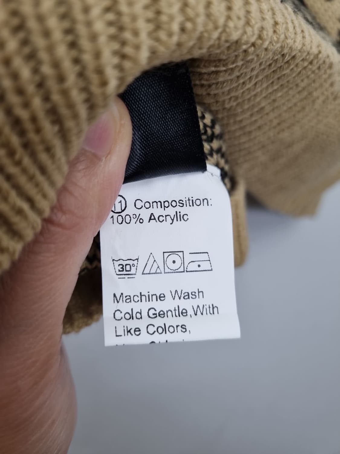 쉬인 레오파드 니트 크롭 베스트 상품이미지8