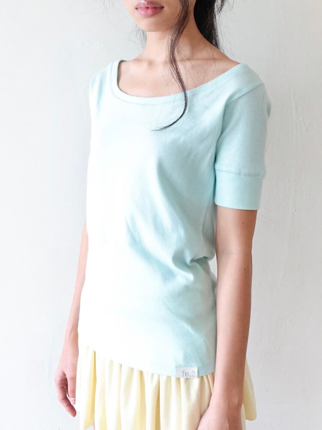 샵페어리 rib half top (mint) 상품이미지3