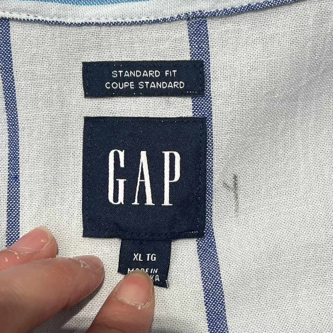 갭 스트라이프 린넨셔츠 s10633 상품이미지6