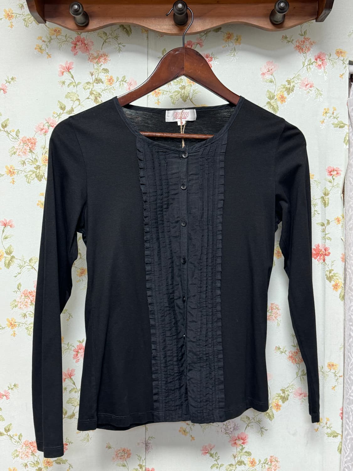 단추 레이스 슬리브 상품이미지1