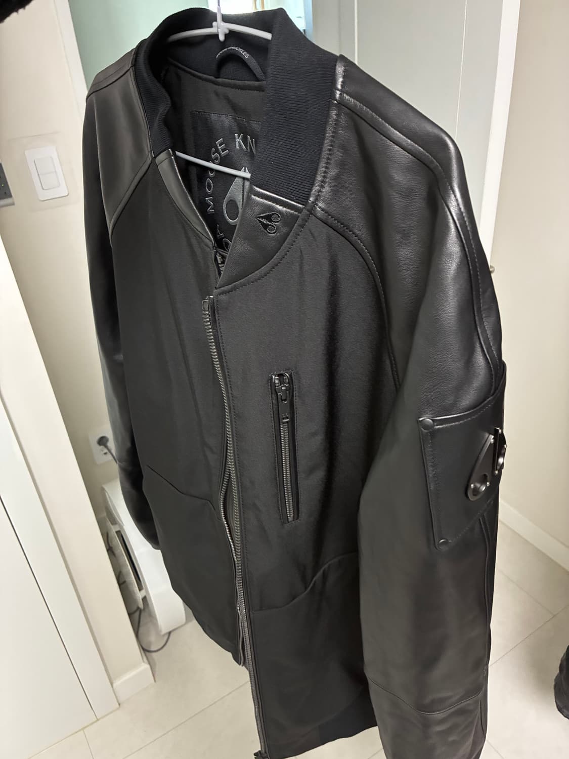 무스너클 램스킨 레더 점퍼 상품이미지3