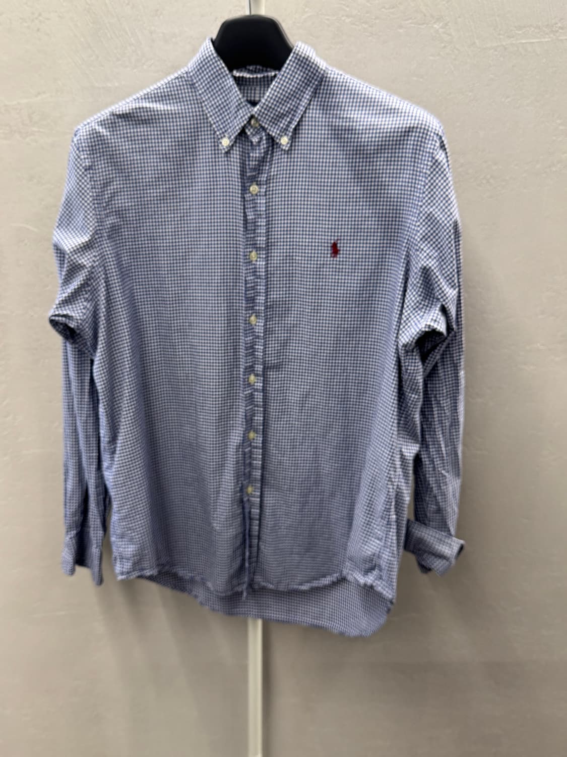 폴로 랄프로렌 체크 셔츠 네이비 L 상품이미지2