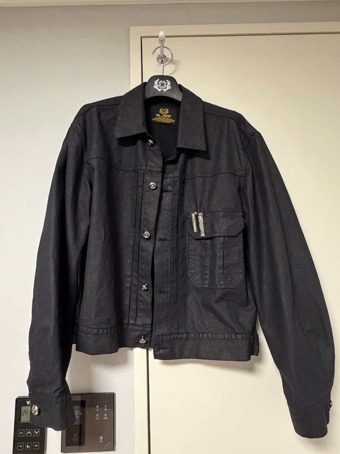 포그서비스 코팅 밀리터리 트러커 자켓 상품이미지2